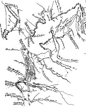 Clark's 1806 map of the Oregon Coast