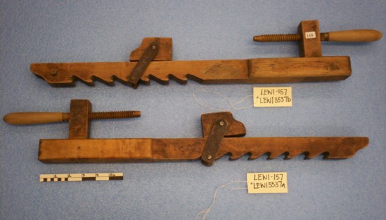 18th Century Carpenter's Bar Clamps from the Robert F. Finch Historic Tool Collection