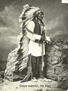 He Dog, Sioux Warrior He Dog fought at Little Bighorn
