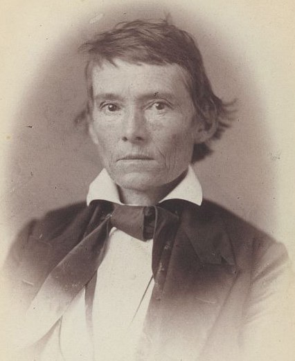 Alexander Stephens, a middle-older aged man with dark, thin, floppy hair