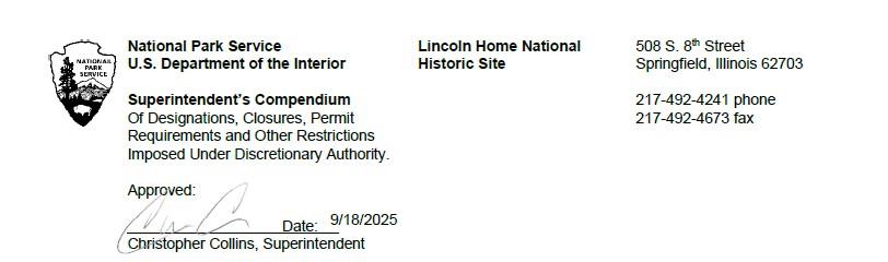 Superintendent signature reading Chris Collins