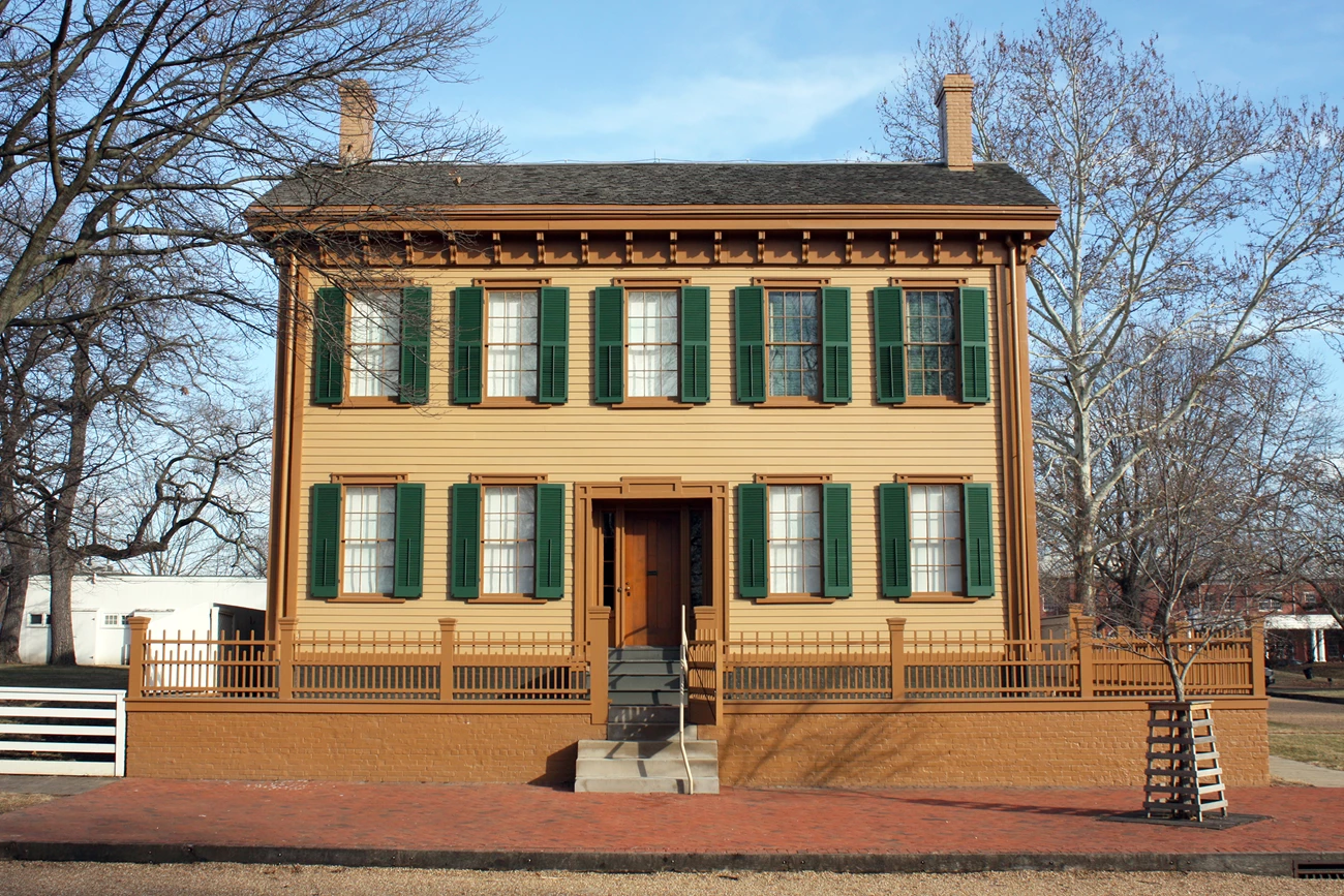 Lincoln Home front view The Lincoln Home at Lincoln Home National Historic Site