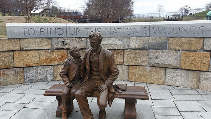 The statue at Richmond National Battlefield