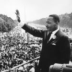 Martin Luther King, Jr. speaking at the March on Washington