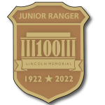 Image of Lincoln 100 Junior Ranger badge