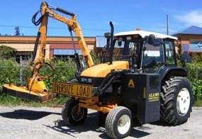 Tractor for clearing roadsides.