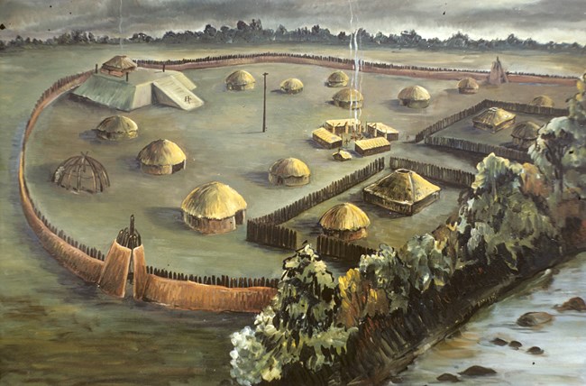 Town Creek South Appalachian Mississippian artist's impression