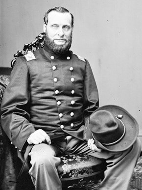 Black-and-white photo of Union Colonel Abel Streight