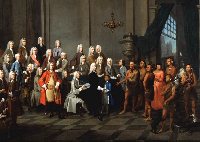 Creeks Meet Georgia Trustee in England 1734