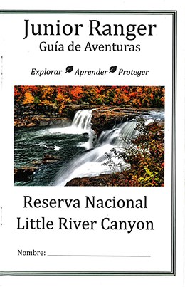 Little River Canyon Junior Ranger book (Spanish)