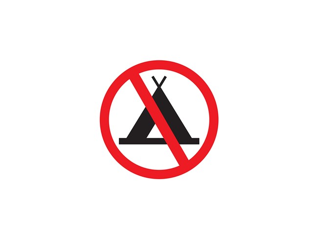 No Camping 1600 x 1200 pixel