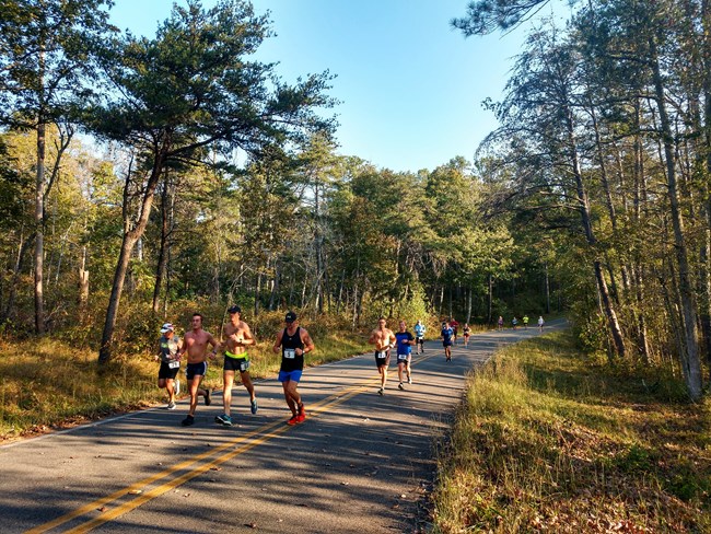 Runners at LIRI for the 8th Annual Canyon Half Marathon 2019