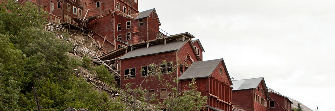 Kennecott National Historic Landmark north of McCarthy in Wrangell-St. Elias National Park and Preserve. Kennecott National Historic Landmark north of McCarthy in Wrangell-St. Elias National Park and Preserve.