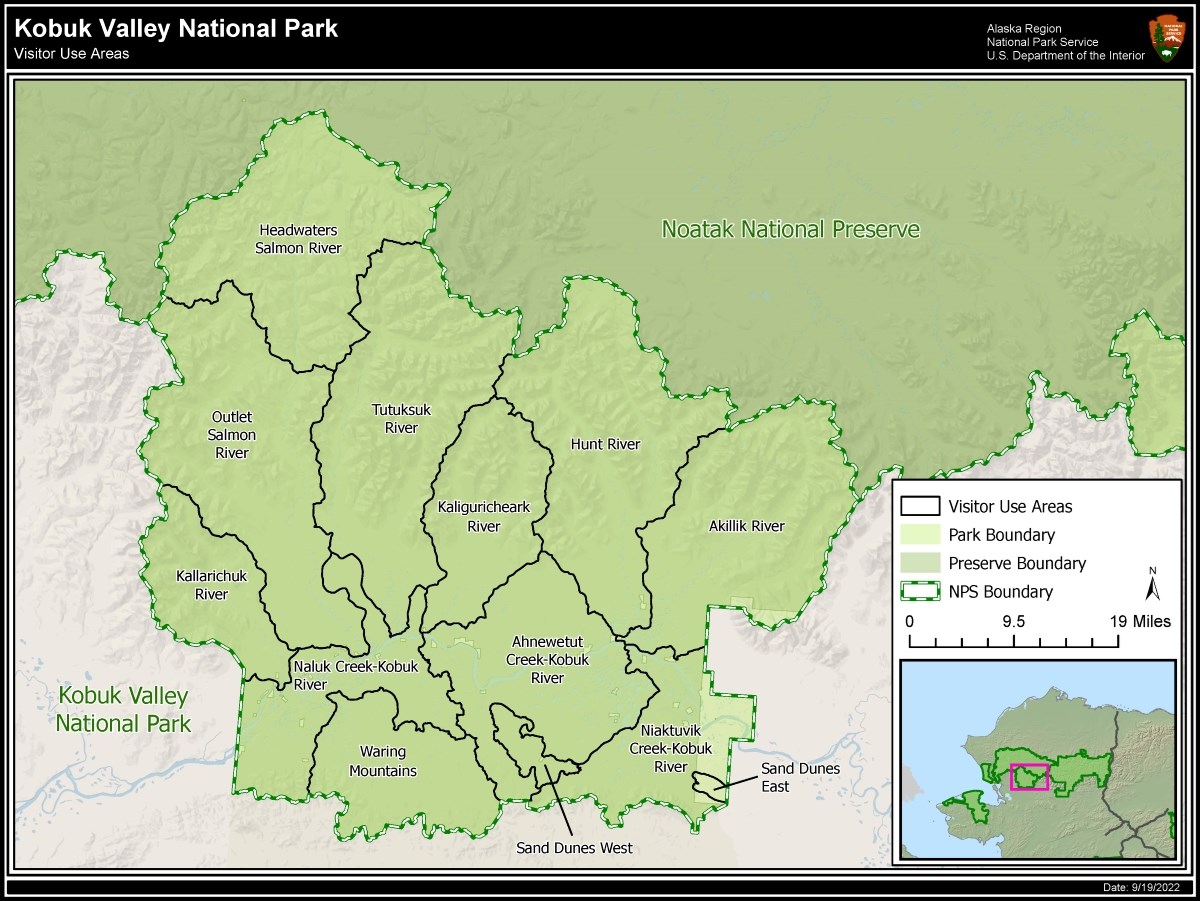 Kobuk Valley NP Visitor Use Area Map