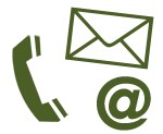 Phone, mail, email icons