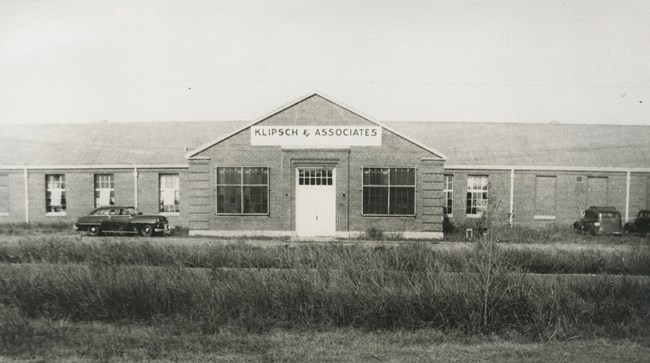 Klipsch & Associates factory, 1950