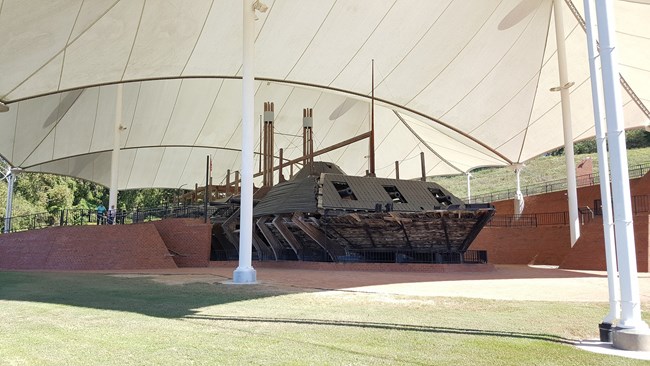 USS Cairo Vicksburg Remains of the USS Cairo at Vicksburg National Military Park