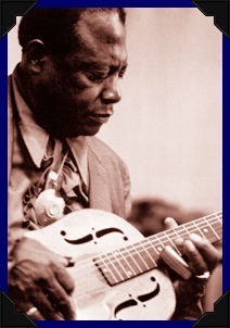 Bukka White with guitar