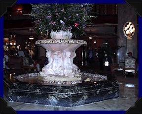 Peabody Hotel Lobby Fountain in the lobby of the Peabody Hotel