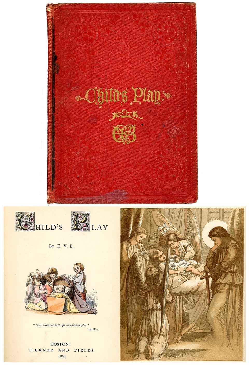 A red book with gilt lettering on the cover reading A red book with gilt lettering on the cover reading