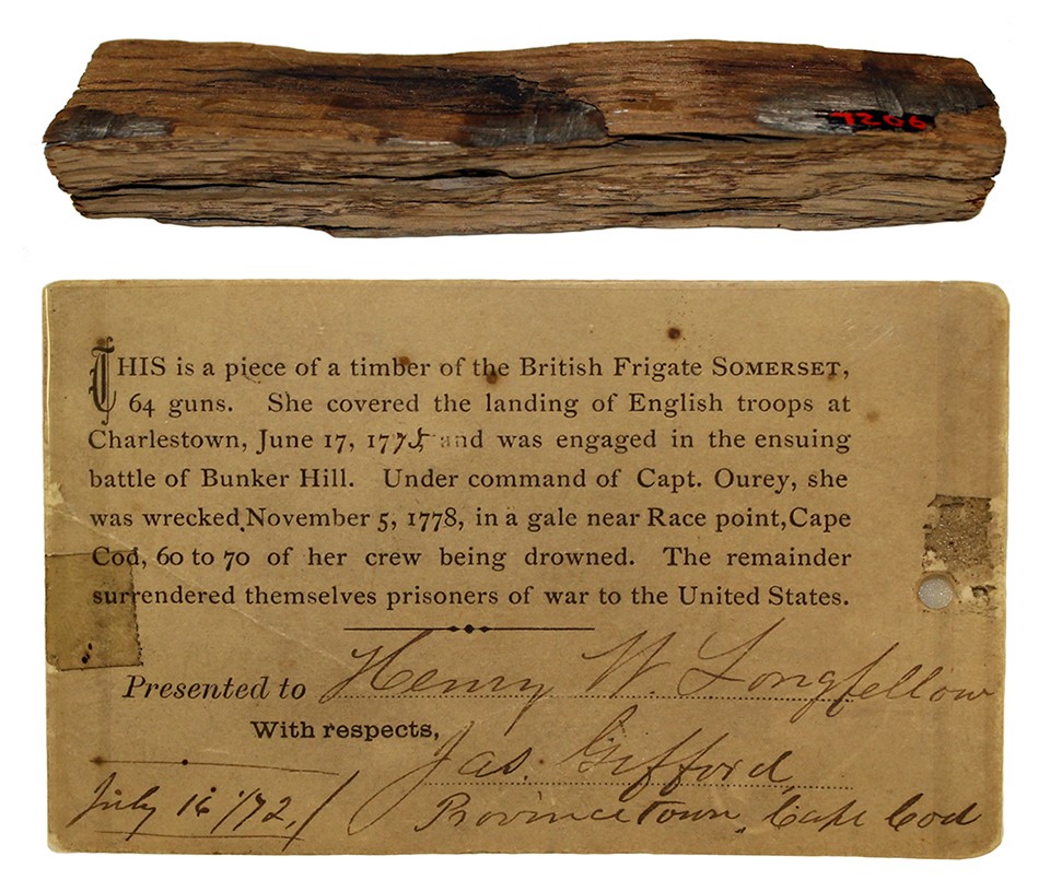 A wooden fragment of the 18th century British warship HMS Somerset. A wooden fragment of the 18th century British warship HMS Somerset.