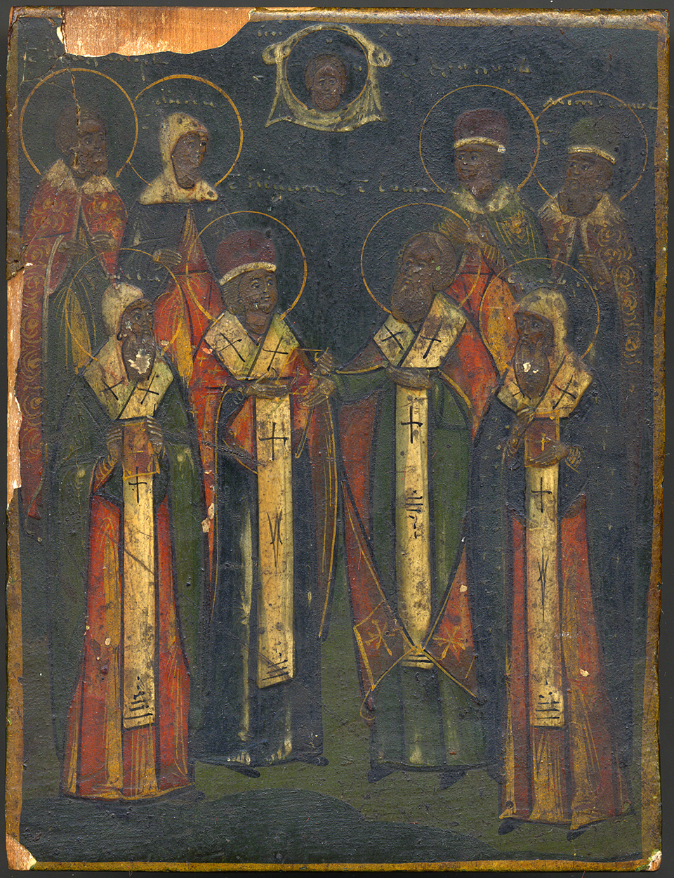A small Russian icon obtained by Charles A. Longfellow in 1867 in Novgorod, Russia.