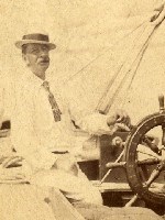 Charles Longfellow yachting, c. 1885