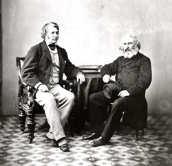 Charles Sumner and Henry Wadsworth Longfellow, 1863. Charles Sumner and Henry Wadsworth Longfellow, 1863.