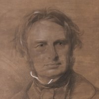 Portrait of Henry W. Longfellow by Samuel Laurence, 1854.