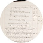 Cropped page of handwritten inventory with appraisal values