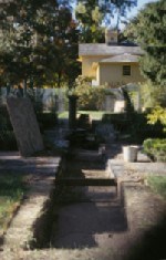 Archeological dig in the Longfellow garden.