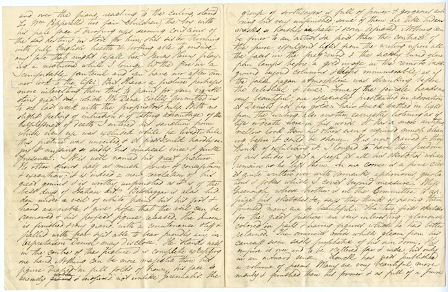 A handwritten 19th century letter