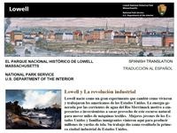 Lowell NHP Brochure- Spanish Translation Lowell NHP Brochure- Spanish Translation