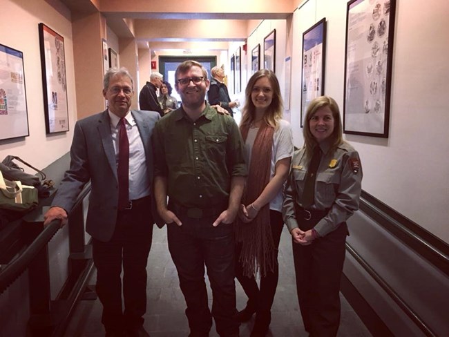 Branding Lowell team (L-R), Tony Sampas, Mark Van Der Hyde, Sarah Black Laurel Racine.