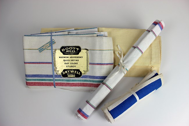 Cotton towels, napkins and sack cloth.