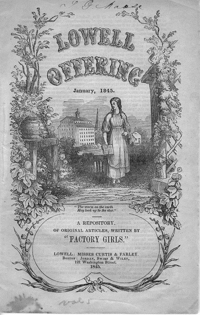 The cover of the Lowell Offering, 1845