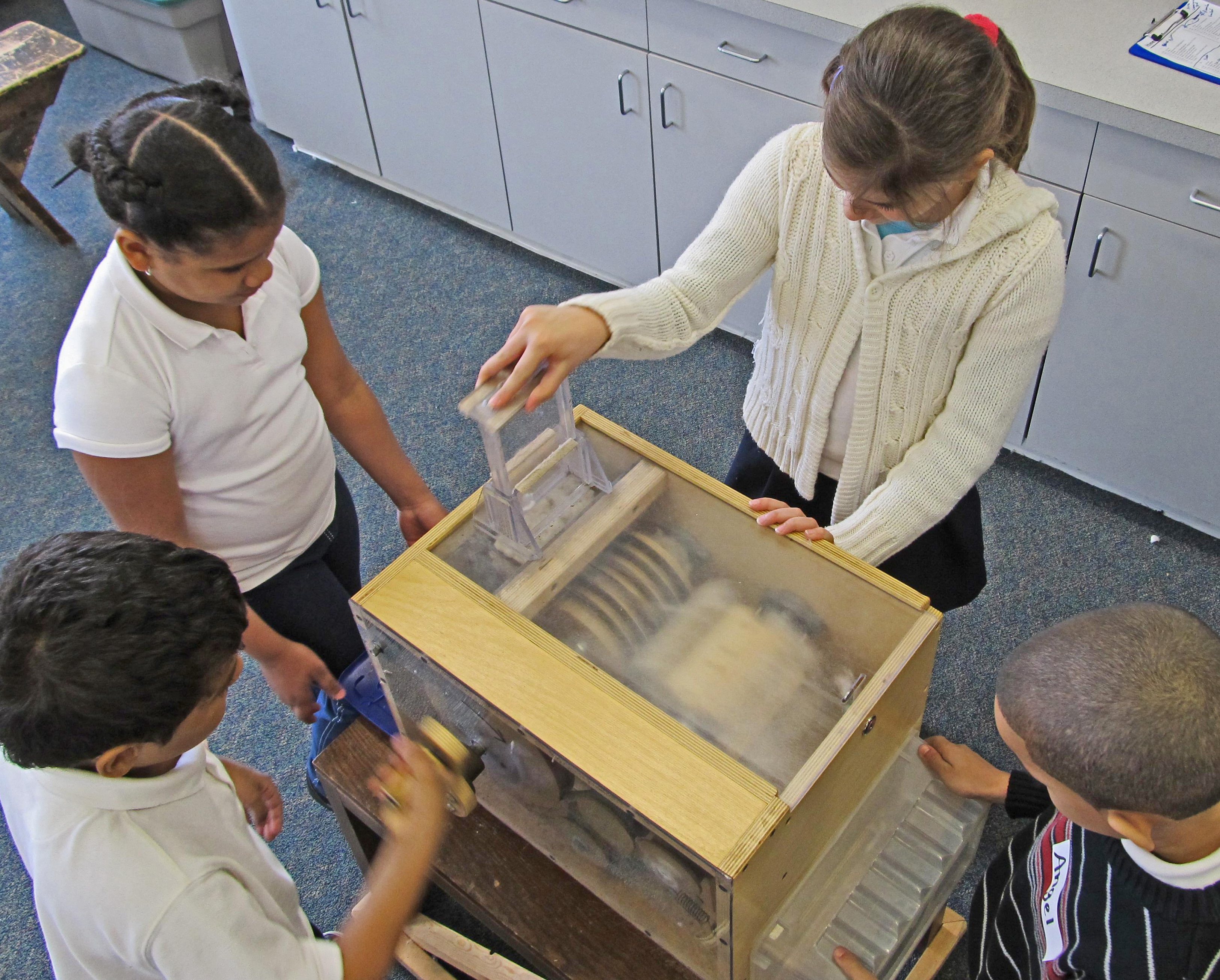 Students from Lawrence public schools visit the Tsongas Industrial History Center