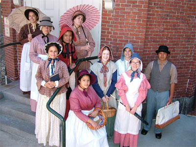 Summer Youth Theater group at Lowell National Historical Park