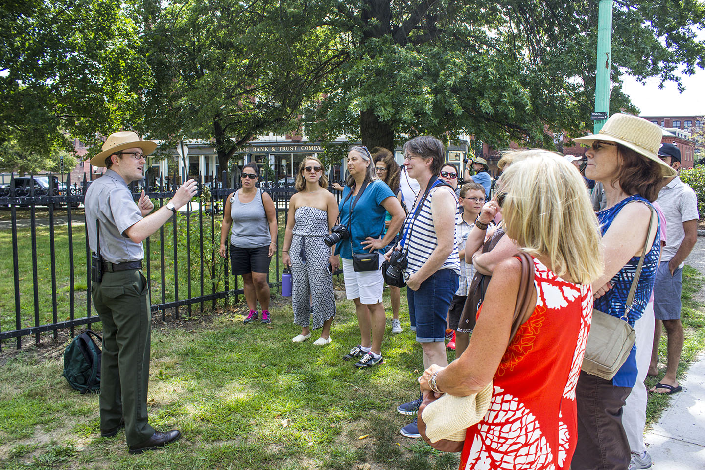 Wellness on the Walkways Returns for 2018 Park ranger talks to group of W.O.W participants
