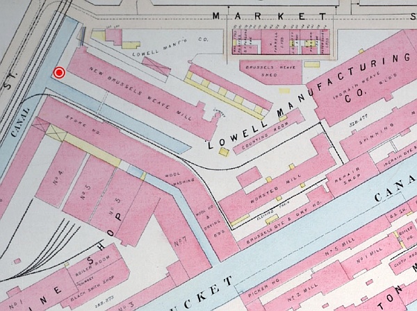 1896 Lowell Canal Map