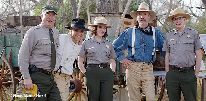 Park rangers at LBJ National Historical Park