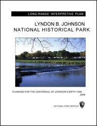Long Range Interpretive Plan Cover with photo of the Pedernales River