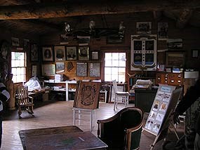 Artifacts in the Tante Blanche Museum