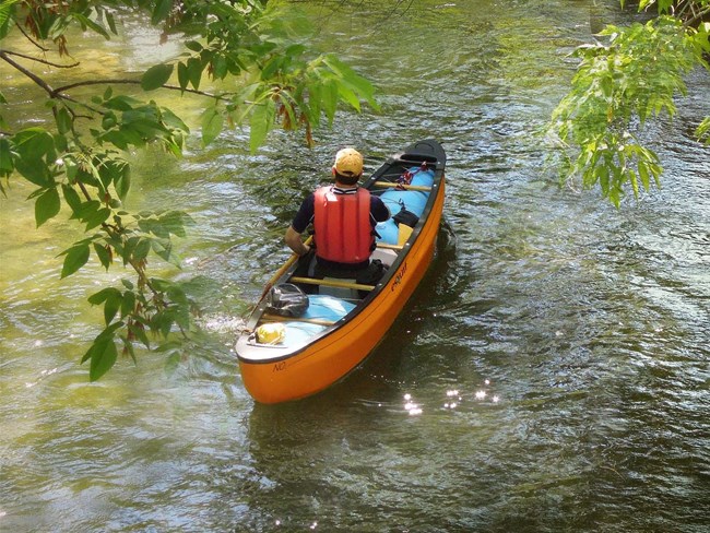 Canoeist on Connecticut