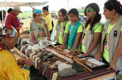 Girl Scout Ranger Program Palo Alto Archaeology Event-2012