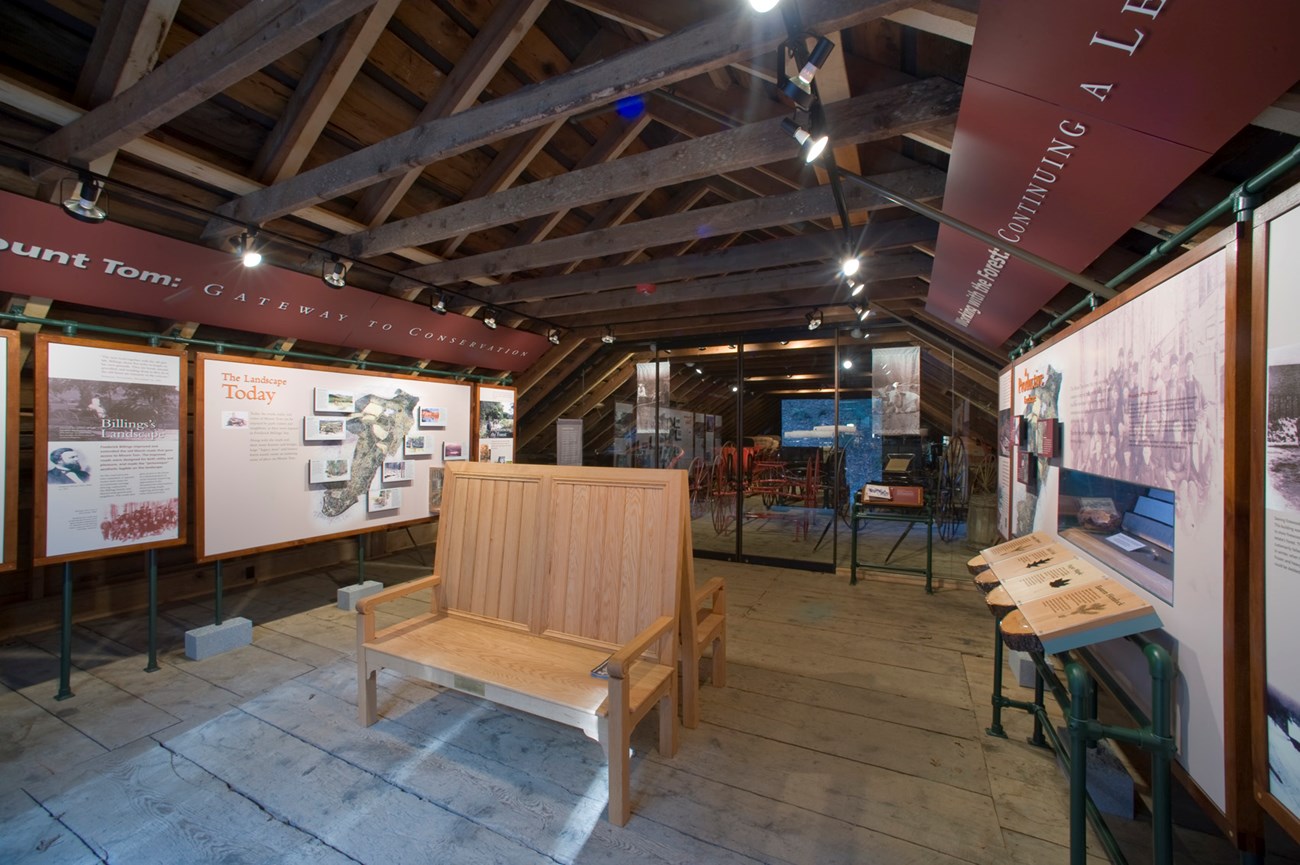 Wood Barn Exhibit Interior