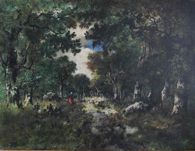 MABI 1589  Woman Gathering Fagots, c. 1840-1875, Narcisse-Virgile Diaz de la Peña