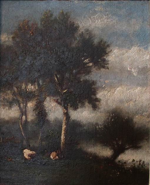 MABI 1769, Landscape with Cattle, c.1840-1889, 40 x 35 cm Jules-Louis Dupré (1811-1889)