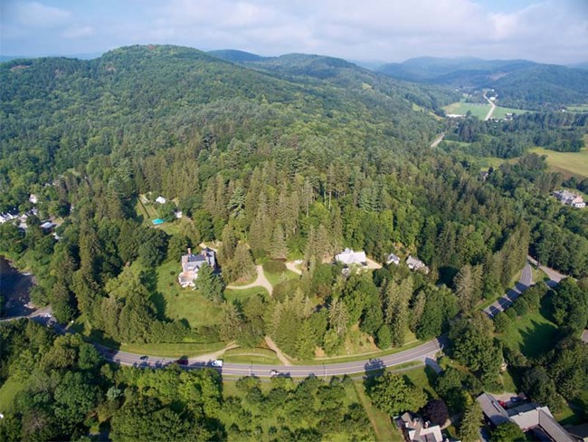 Aerial View of Park Aerial photo of park and surroundings