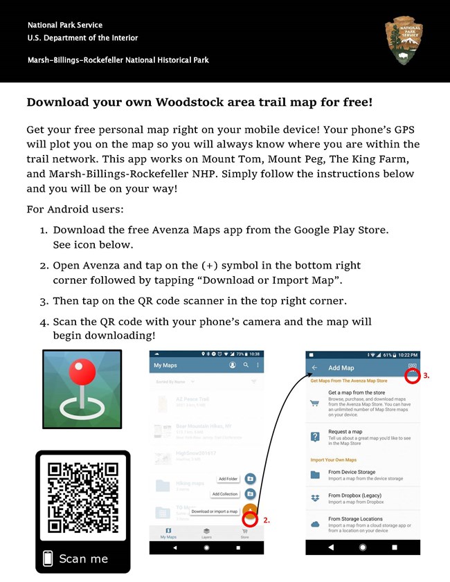 Instructions for Avenza Maps App Android Phones updated